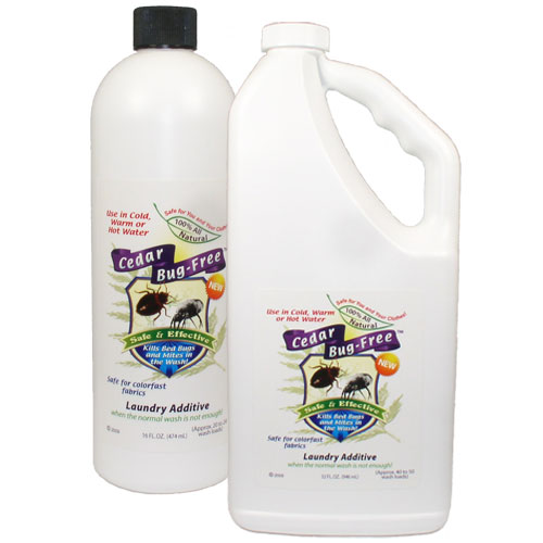 Kills bed bugs and mites in the wash. Laundry Additive
